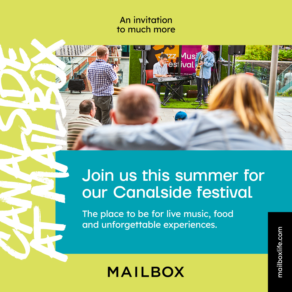 It's back this weekend! The #Mailbox Canalside Festival returns ⏰ 12pm-2pm on Sat 5 Aug, Sat 12 Aug, Sat 19 Aug, Fri 25–Sun 27 Aug. 

We’ll be joined by Keep Off The Brass on the Mailbox Canalside - an eclectic fusion of live DJ spinning classics, funk &amp; soul with brass band! 🎷