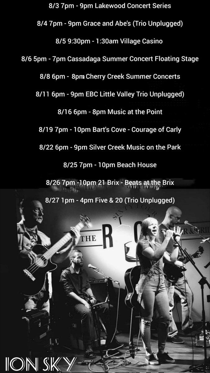 IonSkyBand's tweet photo. #ionskyband #ionsky #livemusic https://t.co/fTdhMbekJB