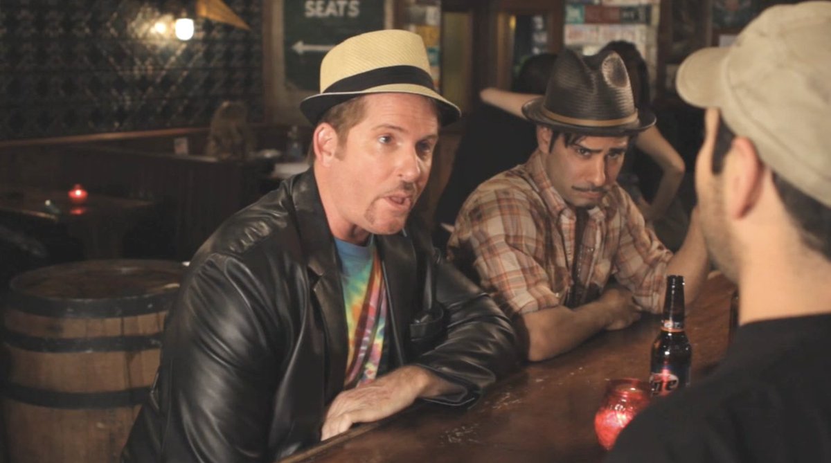 MeisnerActor's tweet photo. That time I played to wannabe Hollywood producer who was better suited for Happy Hour and half priced wings. #TheRegulars written/directed by #AriDavis. With #TommyTaretta #KimArgetsinger #TracilynJones #AnthonyDilio. #SitComPilot #FilmTwitter #SupportIndyFilm https://t.co/jBqwJhWhU5