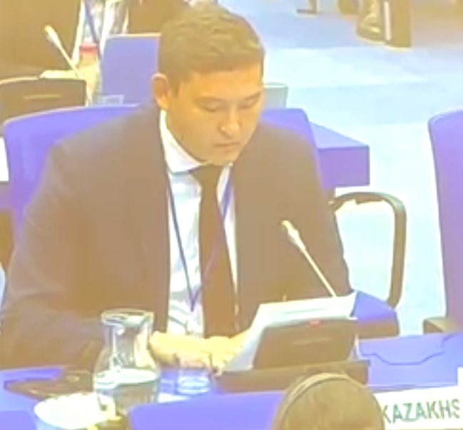 jangeldy's tweet photo. 🇰🇿 statement at #2023 NPTPrepCom Cluster1:

-🇰🇿 remains firmly committed to nuclear disarmament, relentlessly pursues the goal of achieving a nuclear-weapons-free world.

- 🇰🇿 seeks new horizons of peace &amp; security, by ensuring the full implementation of #NPT. 

#NPTPrepCom https://t.co/nwM9HRluRq