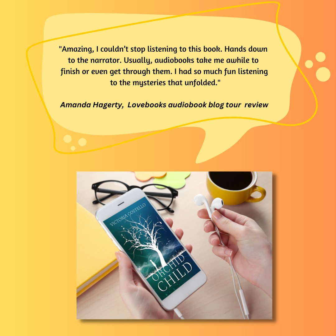 I love the first review from next week's audiobook blog tour for ORCHID CHILD. Get it on Audible for $7.49 amzn.to/43wSLnE #audiobook #review #writingcommunity #neurodiverse #visionaryfiction