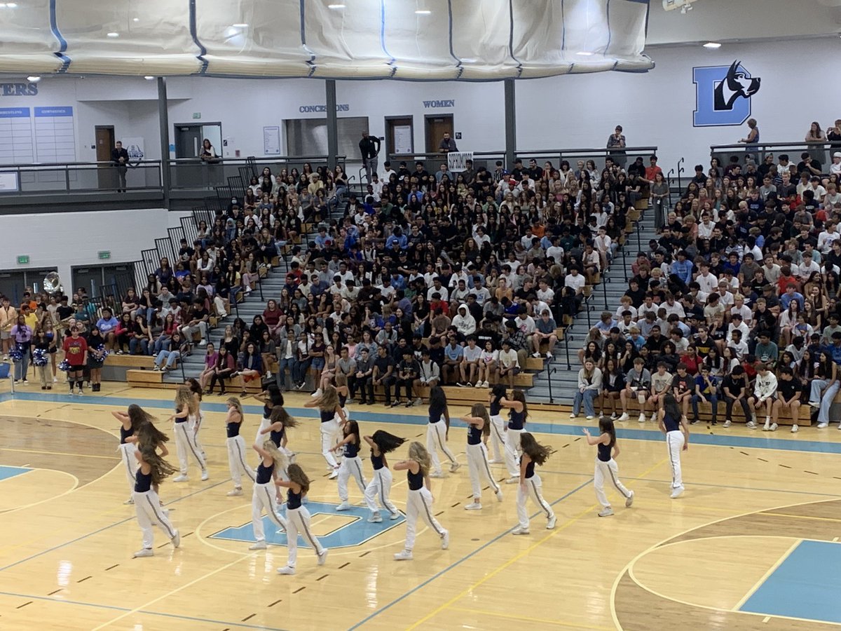 What a great day of relationship building with our students! Pep rally, doughnut eating contest and just getting to know each other on our first day!