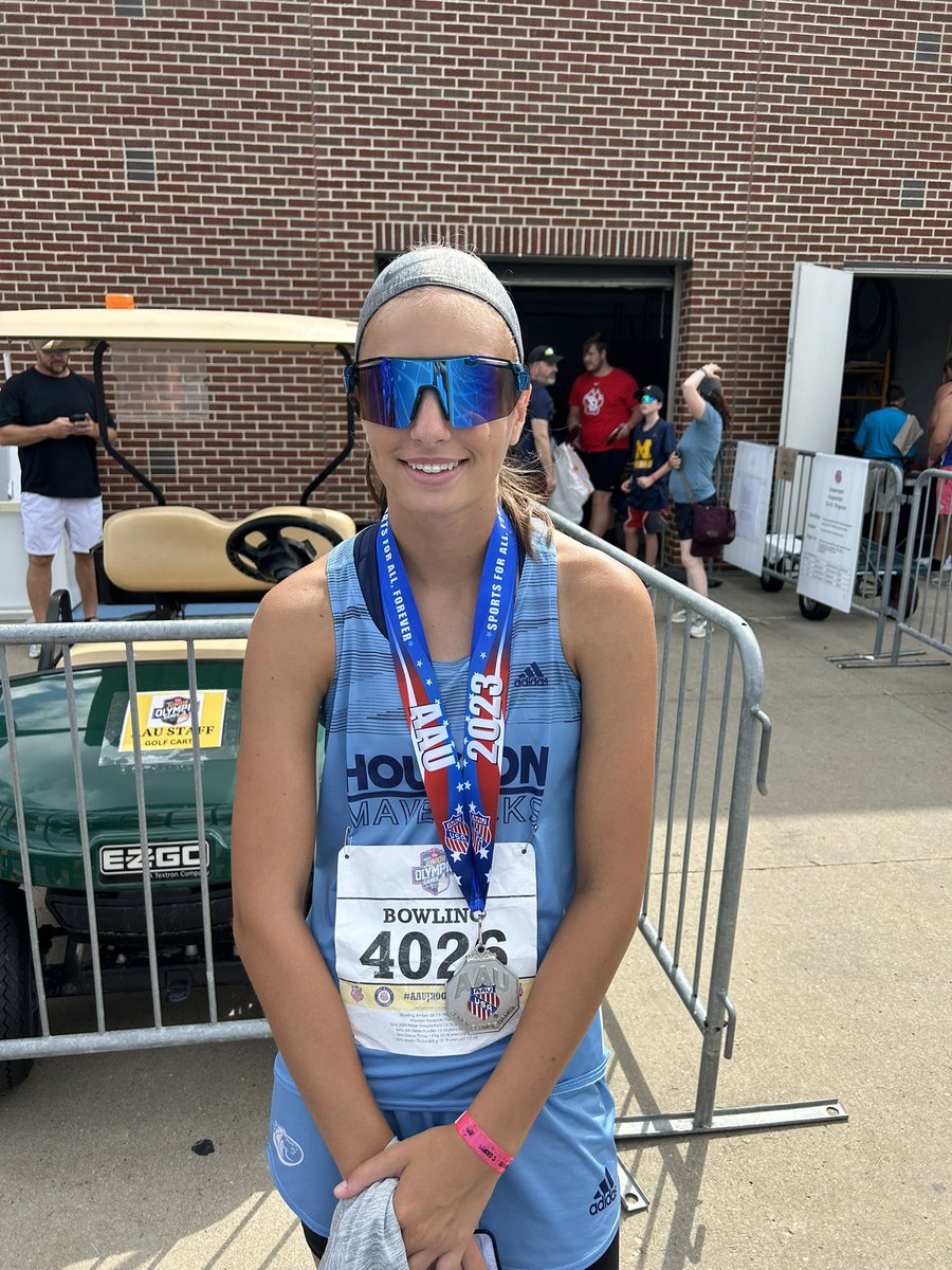 4 X ALL AMERICAN Javelin thrower Amber aka BamBam placing 2nd place finish with a throw of 131’4”.  We are so proud!