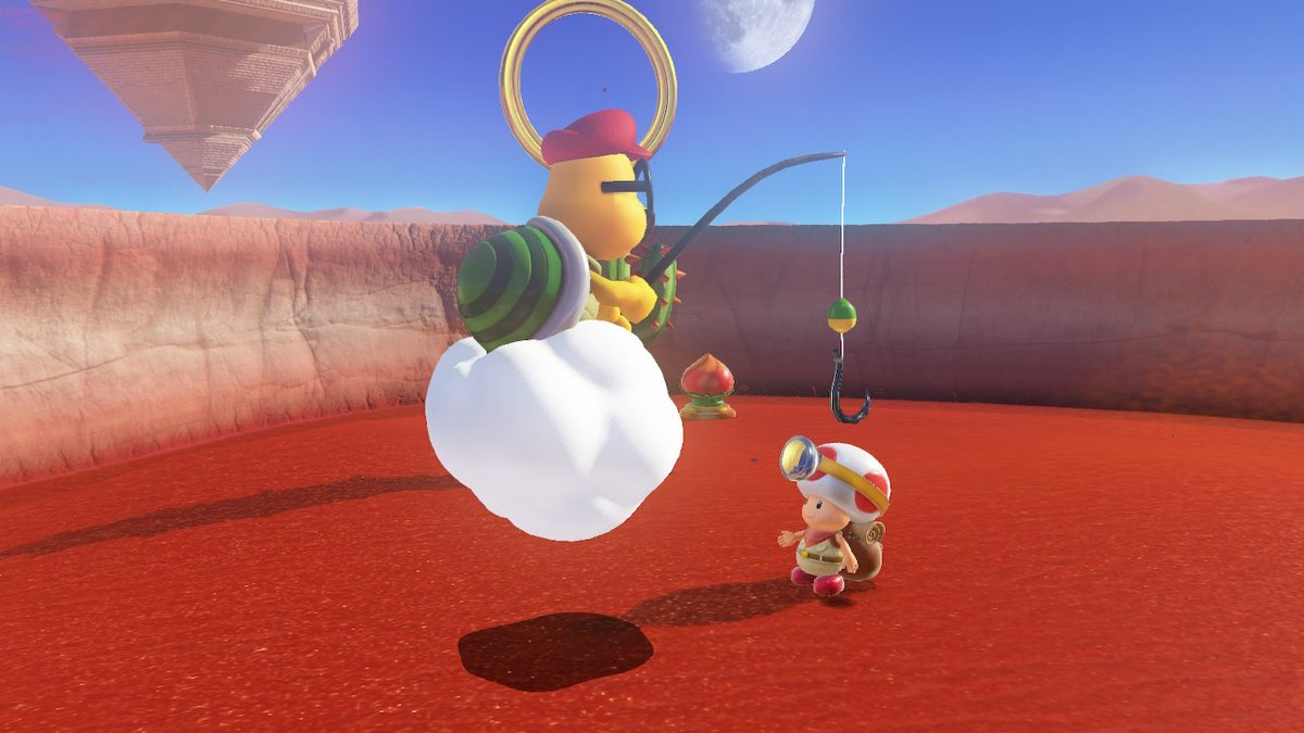 MasterTcmtl's tweet photo. Found this mf dhillin in the sand #SuperMarioOdyssey #NintendoSwitch https://t.co/YNZqbupGJC