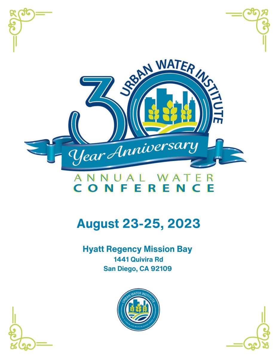 OtayMark's tweet photo. You don't want to miss the 30th Annual @UrbanWaterInc Conference in San Diego!  

I will be there which is reason in itself to attend 😅 but better yet, Dr. Marty Ralph from the Extreme Weather Forecasting @CW3E_Scripps

Also, lots of other great speakers! https://t.co/pd3gkQYUF9 https://t.co/9ggIIQOoQ1