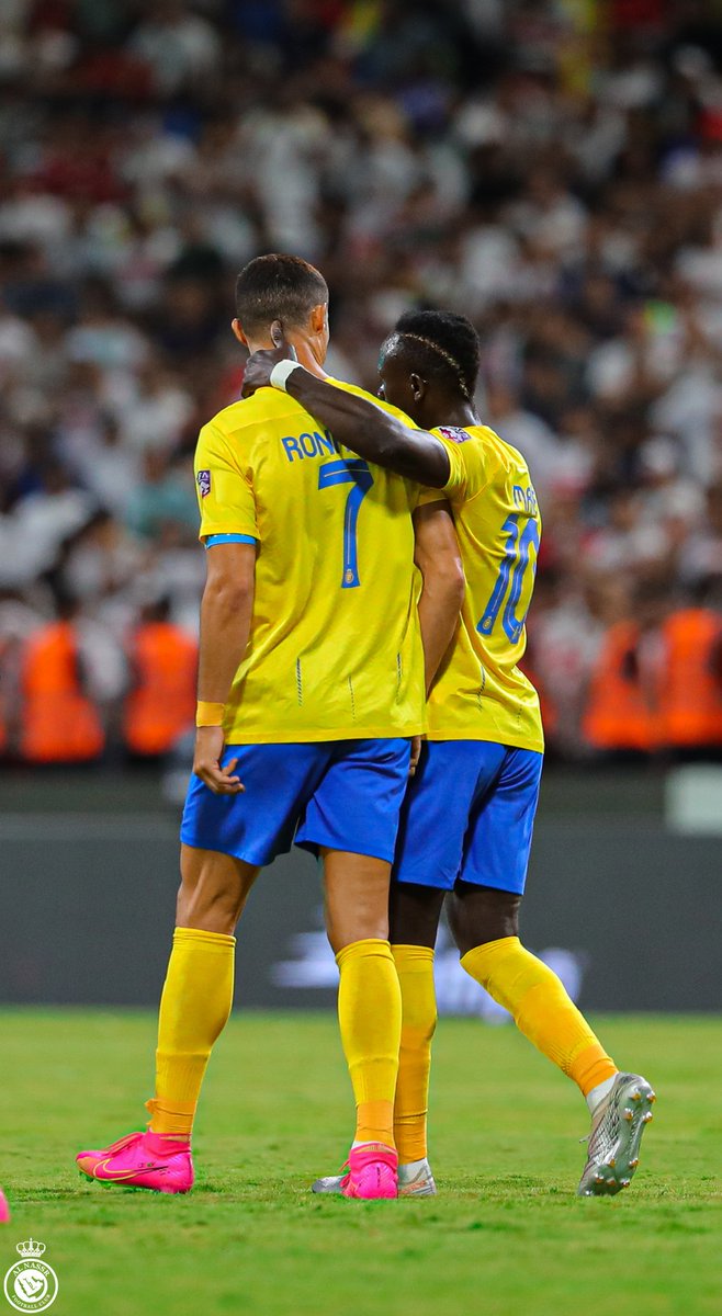 Une nouvelle page s'ouvre!!! Congrats for your goal big man <a href="/Cristiano/">Cristiano Ronaldo</a> !!! On to the next round💪🏾 Thank <a href="/AlNassrFC/">نادي النصر السعودي</a> fans, the support was amazing.