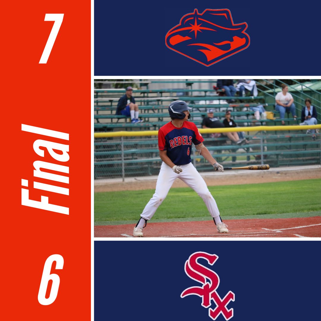 post4runninrebs's tweet photo. 🚨Ball Game🚨

Rebs hold off a late game comeback to win it

@TripleJ_02 does his thing on the bump getting the W 

@JdGunderson5 with the solo 💣
@lukedavissss @AJVaughan_ with multi hit days

@GunnerWilhelm with 3 big RBIs

@joeyduboistv @ericmoon22 @MrIdahoPreps https://t.co/mcWKbrdyBi