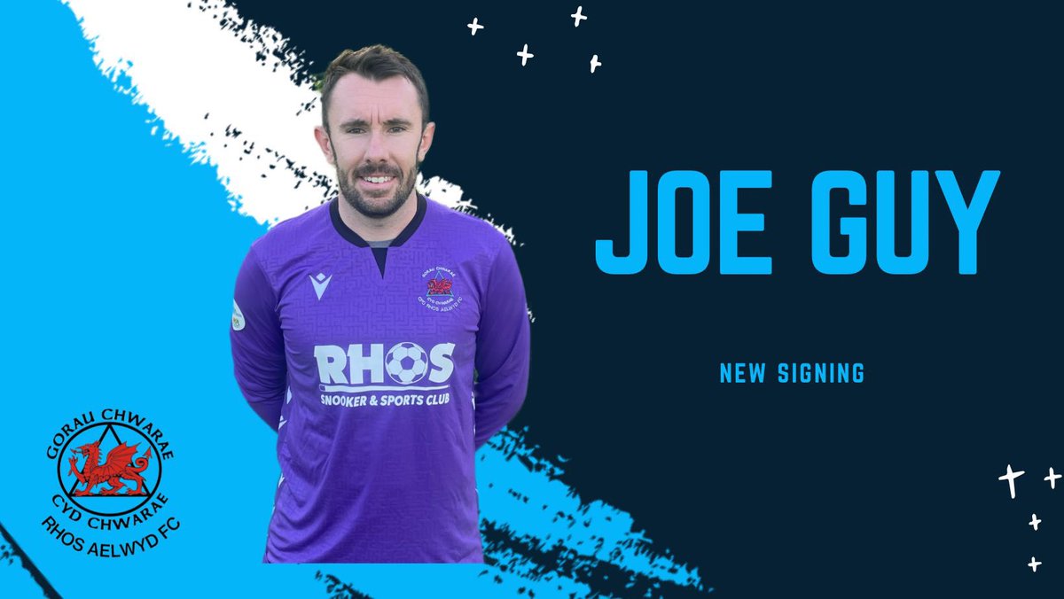 RhosAelwydFC's tweet photo. 🔵🔵New Signing ✍️🔵🔵 
As a club we are thrilled to announce Joe Guy as our fourth new signing. Joe is a keeper who commands his area. Croeso Joe!
@GarethRJones_ https://t.co/MVchuSPQ4Y