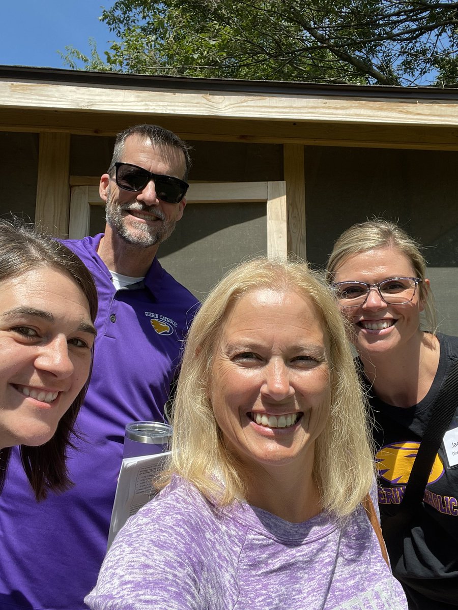 Really thankful for <a href="/luke_cloran/">Luke Cloran</a> and his Eagle Scout project that our small group enjoyed today at our <a href="/GuerinCatholic/">Guerin Catholic H.S.</a> staff retreat. Thanks, Luke, for your service! (<a href="/TommyG_Hurdles/">Thomas Gallagher</a> not pictured but also appreciative)