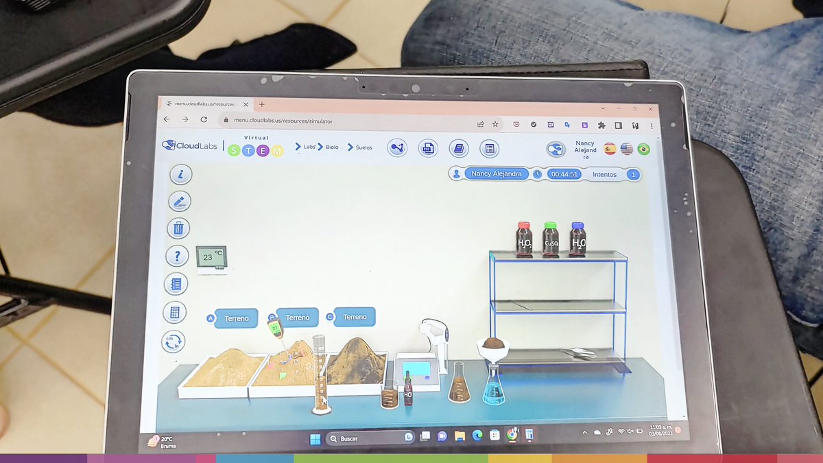 israeljero's tweet photo. Durante el 3er día de Capacitación en #LaboratoriosVirtuales STEM, los docentes de #EMS exploraron simulaciones interactivas de física, química, biología, matemáticas y tecnología para el Bachillerato Mixto y Distancia. Además adquirieron nuevas habilidades para implementar estas herramientas educativas eficazmente. #BMyD
@alfredodelmazo @geramonro05 @CloudLabs_co