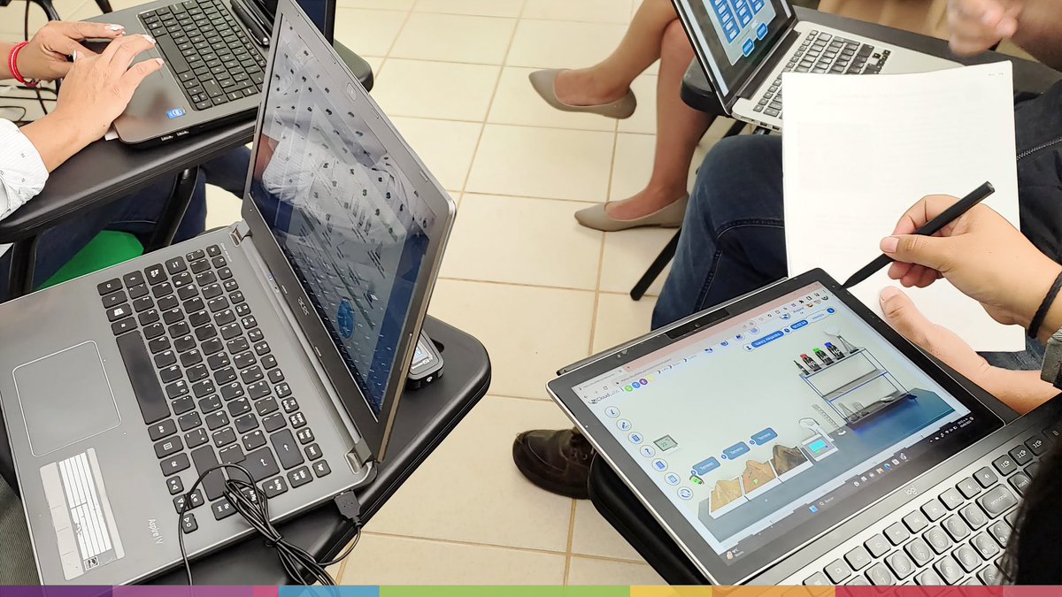 israeljero's tweet photo. Durante el 3er día de Capacitación en #LaboratoriosVirtuales STEM, los docentes de #EMS exploraron simulaciones interactivas de física, química, biología, matemáticas y tecnología para el Bachillerato Mixto y Distancia. Además adquirieron nuevas habilidades para implementar estas herramientas educativas eficazmente. #BMyD
@alfredodelmazo @geramonro05 @CloudLabs_co
