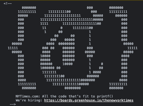 James_Mackey22's tweet photo. Clever that NYT advertises engineering openings in the js console on page load - didn't expect that https://t.co/UC1HNtybb1