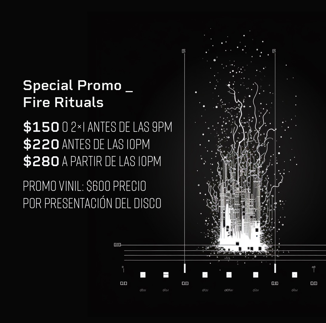 DepositoSonoro's tweet photo. Esta noche es la esperada presentación del álbum de @microhom: #FireRituals (c/ Nueve Vidas, Imaabs, KOI, Delise y Daniel). Colonia Roma, CDMX.
@staticdiscos y @OTONOspace invitan.
🎟️Boletos en puerta en promoción: https://t.co/9UpnFcktYk