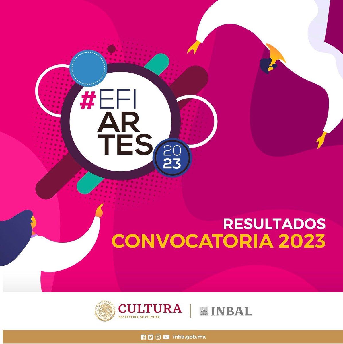 Conoce el listado de Proyectos Susceptibles de Autorización #EFIARTES2023, publicado por la <a href="/Hacienda_Mexico/">Hacienda</a>, en:

🎭Producción Teatral Nacional
📚Edición y Publicación de Obras Literarias Nacionales
🖼️Artes Visuales
🩰Danza
🎶Música

👉 bitly.ws/Q4SF
