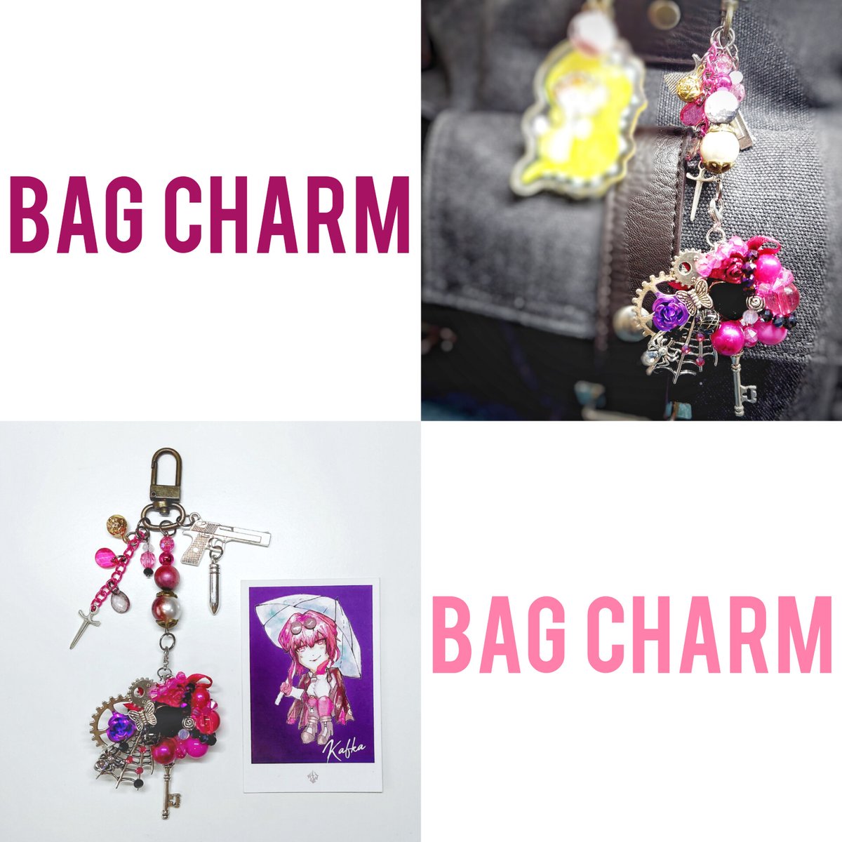 wyrrdrune's tweet photo. So I've got a number of you coming up to my #AFACSF23 booth and asking if my #HSR #character #hairclips come in #necklace, #keychain and #pin forms. 😅
Well, it's been years since I made my #Interchangeable series, so here's bringing it back in answer to all your feedback 🩷🩷🩷 https://t.co/MvhGcul5BE