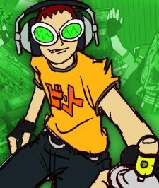 formetopoupon's tweet photo. When I saw all the fanart of that red haired women-are-my-favorite-guy guy in the green shades I honestly thought people were just suddenly doing a lot of jet set radio fanart 
Because, I mean, https://t.co/pLrvUEwUen