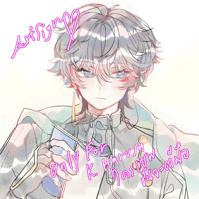 งานของเมื่อวานค่ะ ขอบคุณนะคะ! วันนี้ก็จะตั้งใจวาด 