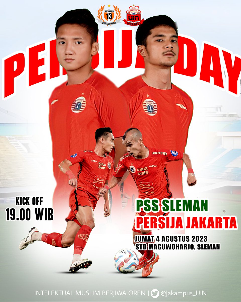 Jakampus_UIN's tweet photo. Buktikan kalo kalian bukan jago kandang.
#PersijaDay
#JakampusUIN
#13iggerToWinner
#IntelektualMuslimBerjiwaOren https://t.co/qTsUqXg3bb