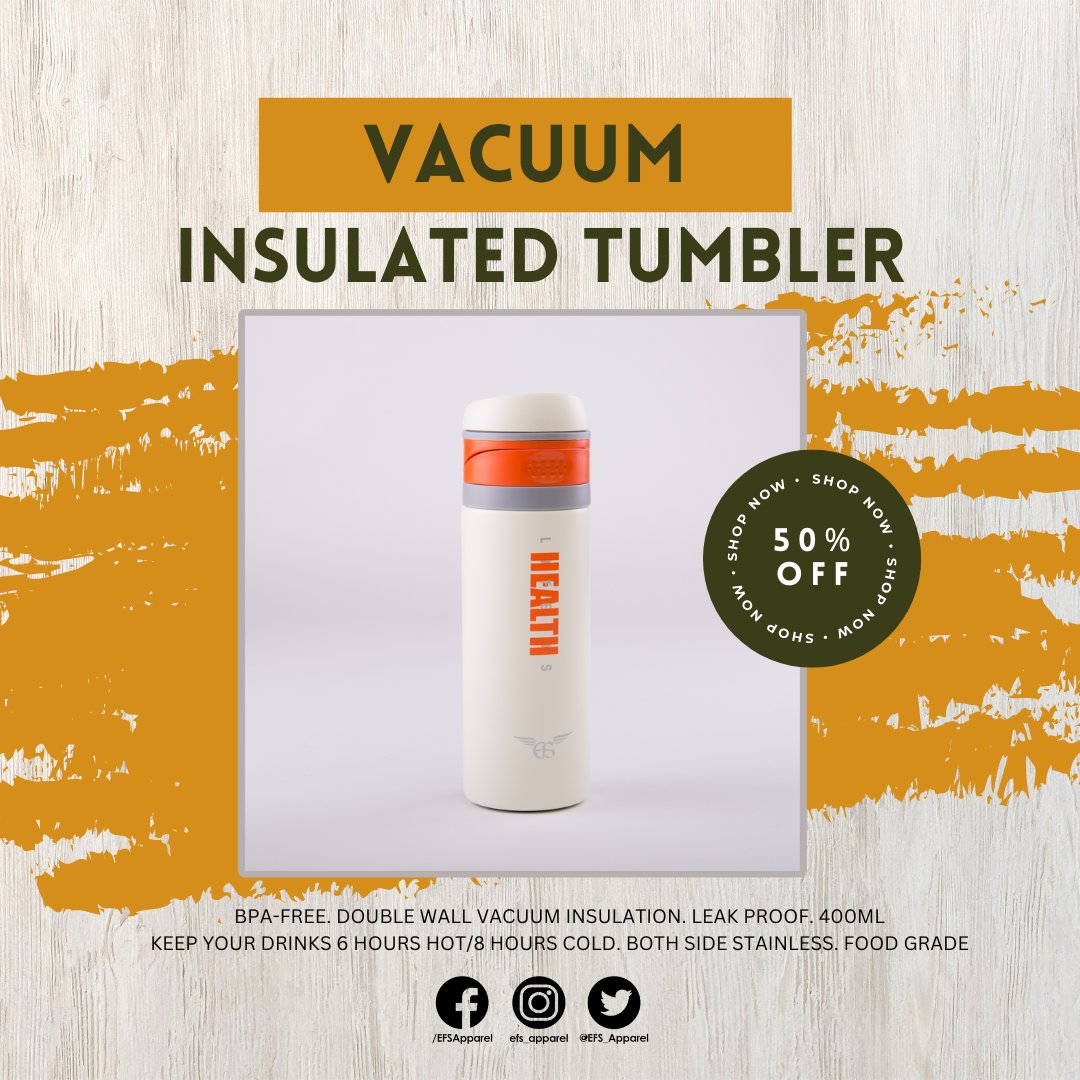 EFS_Apparel's tweet image. Stay hydrated with our insulated tumblers - now on sale! 🌟 Keep your drinks cold (or hot!) all day long. Don't miss this chance to sip in style and save big! Limited time offer, so grab yours now! #InsulatedTumbler #Sale #StayHydrated #EFSApparel