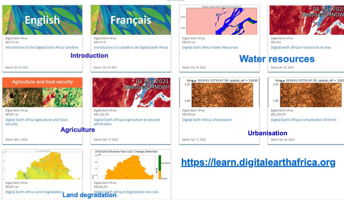 Ken Mubea (@kenmubea) on Twitter photo <a href="/DEarthAfrica/">Digital Earth Africa</a> free online courses ~ self paced, enabling access to continental services in agriculture, water, urbanisation, natural resource management. #SDGs #LeaveNoOneBehind
Sign up: learn.digitalearthafrica.org
<a href="/RCMRD_/">RCMRD ๐ฐ๐ช ๐บ๐ฌ ๐ธ๐ด ๐น๐ฟ ๐ฒ๐ผ ๐ฐ๐ฒ ๐ฟ๐ฒ ๐ฑ๐ธ ๐ธ๐ฟ</a> <a href="/AFRIGIST_/">AFRIGIST ๐ณ๐ฌ๐จ๐ฒ๐ง๐ซ๐ง๐ฏ๐ฒ๐ฑ ๐ฌ๐ญ ๐ณ๐ช ๐ธ๐ณ</a> <a href="/OSS_Comms/">OSS</a> <a href="/AgrhymetInfos/">AGRHYMET CCR-AOS</a> <a href="/Csesenegal/">Csesenegal</a> <a href="/DEarthAfrica/">Digital Earth Africa</a> free online courses ~ self paced, enabling access to continental services in agriculture, water, urbanisation, natural resource management. #SDGs #LeaveNoOneBehind
Sign up: learn.digitalearthafrica.org
<a href="/RCMRD_/">RCMRD ๐ฐ๐ช ๐บ๐ฌ ๐ธ๐ด ๐น๐ฟ ๐ฒ๐ผ ๐ฐ๐ฒ ๐ฟ๐ฒ ๐ฑ๐ธ ๐ธ๐ฟ</a> <a href="/AFRIGIST_/">AFRIGIST ๐ณ๐ฌ๐จ๐ฒ๐ง๐ซ๐ง๐ฏ๐ฒ๐ฑ ๐ฌ๐ญ ๐ณ๐ช ๐ธ๐ณ</a> <a href="/OSS_Comms/">OSS</a> <a href="/AgrhymetInfos/">AGRHYMET CCR-AOS</a> <a href="/Csesenegal/">Csesenegal</a>