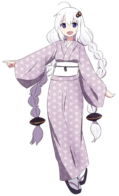 描き人しらずさんの、浴衣を着たあかりさん!楽しそうな、明るい笑顔がとってもキュートだホー(*'艸`*)【】 #piapro #紲星あかり