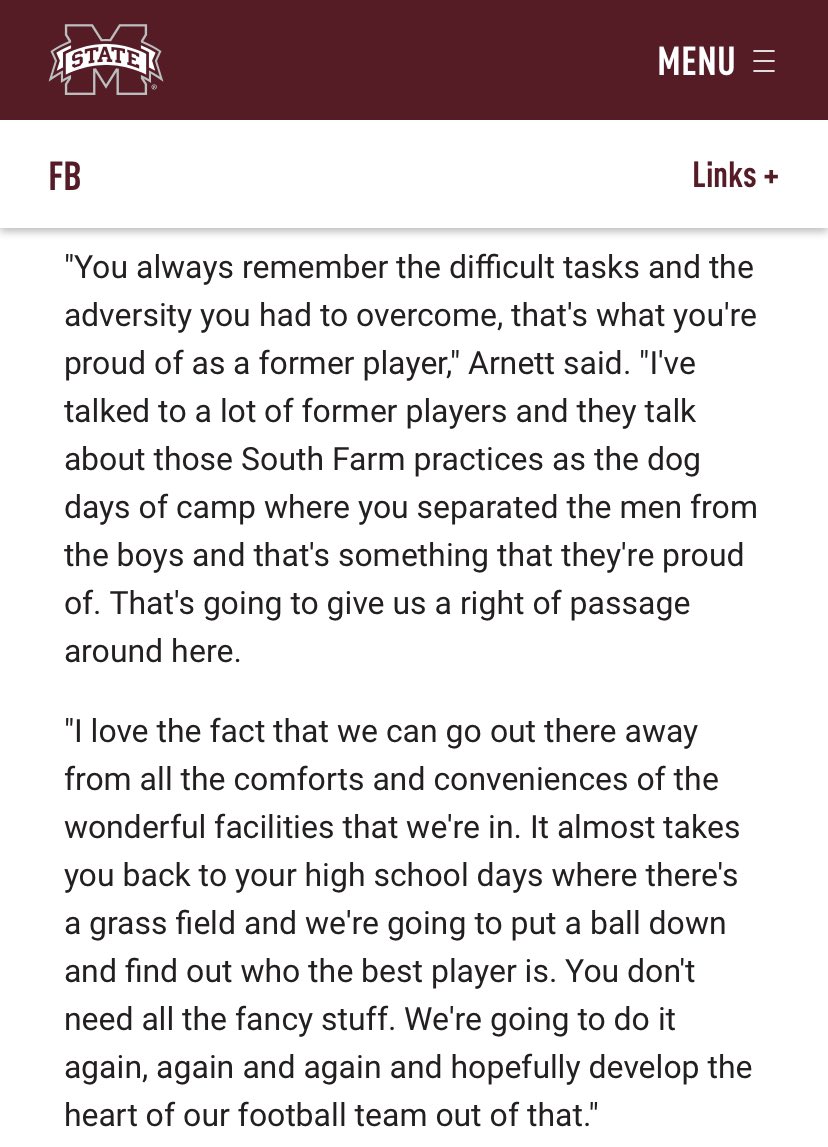 JoelTColeman's tweet photo. Mentioned earlier that @HailStateFB will return to its once-tradition of hosting a few preseason practices at South Farm.
@loganlowery covered that and more in his piece that gets you set for the start of camp.
More here: https://t.co/91SDUyASoa https://t.co/YMPsETbGLu