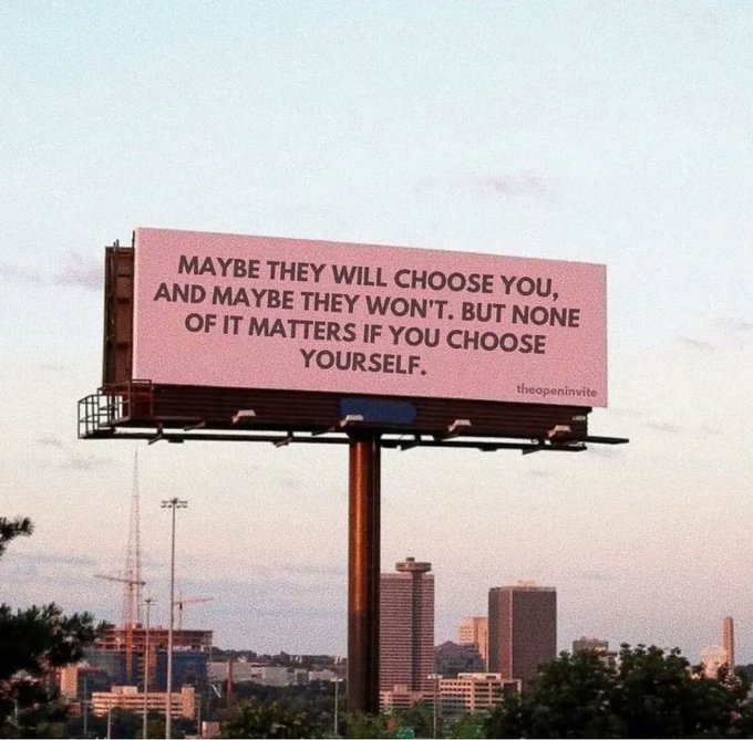 PositivePrayers's tweet photo. @JoelOsteen Maybe they will choose you, and maybe they won't. But, none of it matters if you choose yourself.
God chose you! https://t.co/rI6QEWnGRY