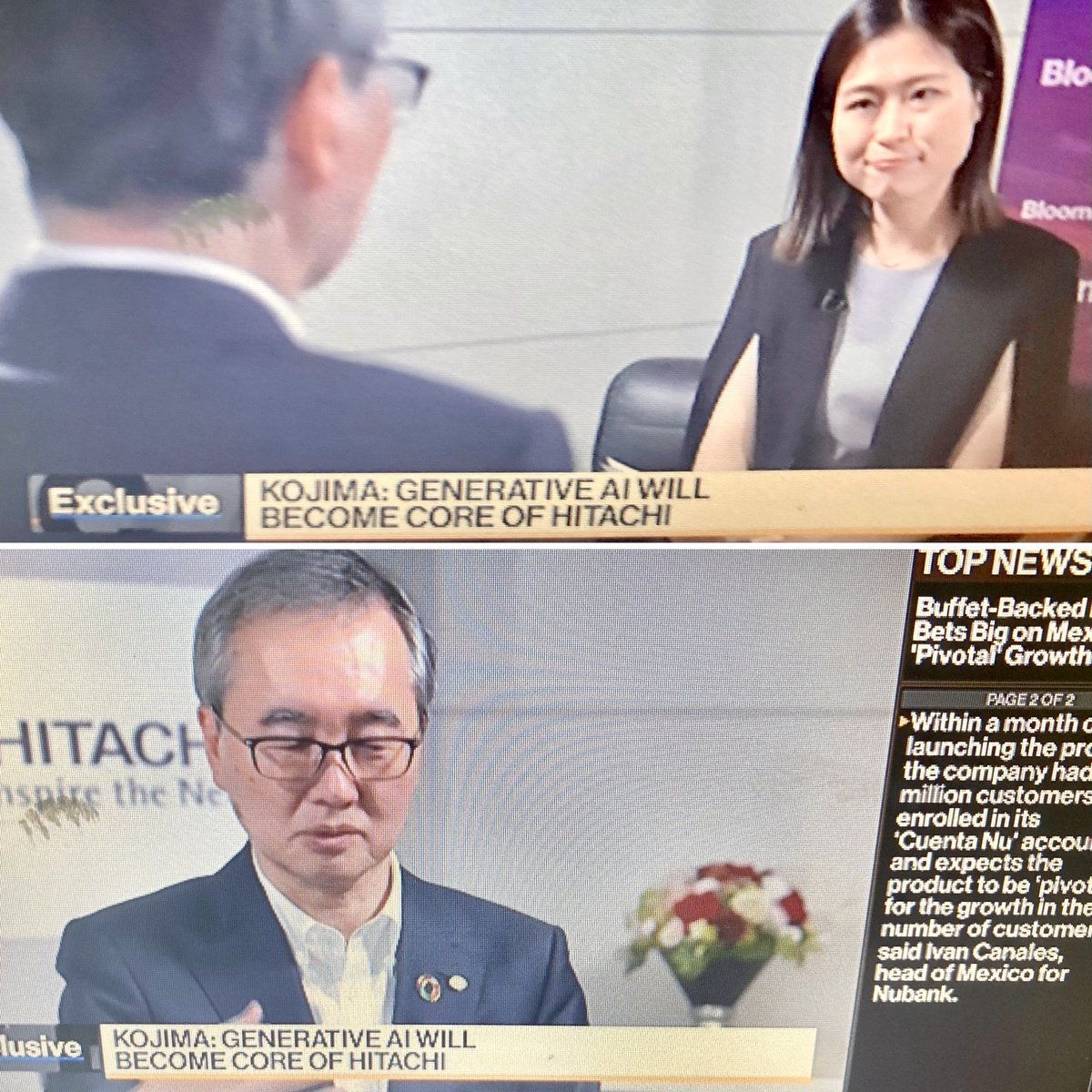 Mariko Oi 大井真理子 (@bbcmarikooi) on Twitter photo Not the best picture 📸 but so happy to see your exclusive interview, <a href="/winnieuu0316/">Winnie Hsu</a>!
<a href="/icedkappa/">kappa 冰</a> who’s producing me this week will join you later this month in HK. She loves Japanese food so please show her around when in Tokyo💕
PS Have I introduced you to <a href="/RiksBloomTV/">𝙄𝙣 𝙏𝙝𝙚 𝙉𝙚𝙬𝙨𝙧𝙤𝙤𝙢</a> yet⁉️ Not the best picture 📸 but so happy to see your exclusive interview, <a href="/winnieuu0316/">Winnie Hsu</a>!
<a href="/icedkappa/">kappa 冰</a> who’s producing me this week will join you later this month in HK. She loves Japanese food so please show her around when in Tokyo💕
PS Have I introduced you to <a href="/RiksBloomTV/">𝙄𝙣 𝙏𝙝𝙚 𝙉𝙚𝙬𝙨𝙧𝙤𝙤𝙢</a> yet⁉️