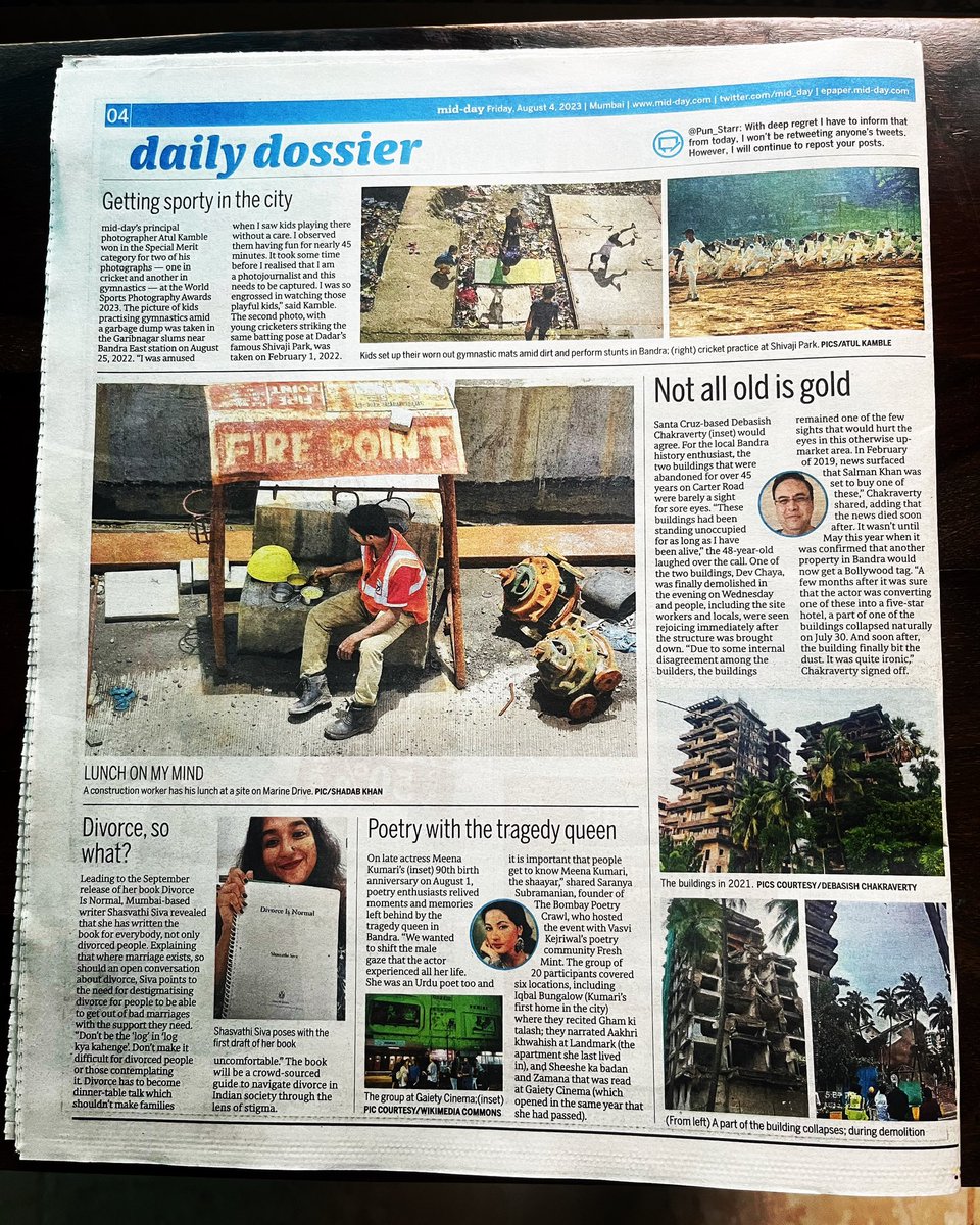 iamATULKAMBLE's tweet photo. In today’s midday
World Sports Photography Awards 2023 - You're A Winner - Cricket/Gymnastics
Hi Atul
Congratulations!
You’ve won
Special Merit
#mpbcom #wspa23’.
#wspa23 #wspa #mbpcom
#worldsportsphotographyawards #worldsportsphotography #worldsports #wspa22 #Mumbai #India https://t.co/aYV8vhVc9U