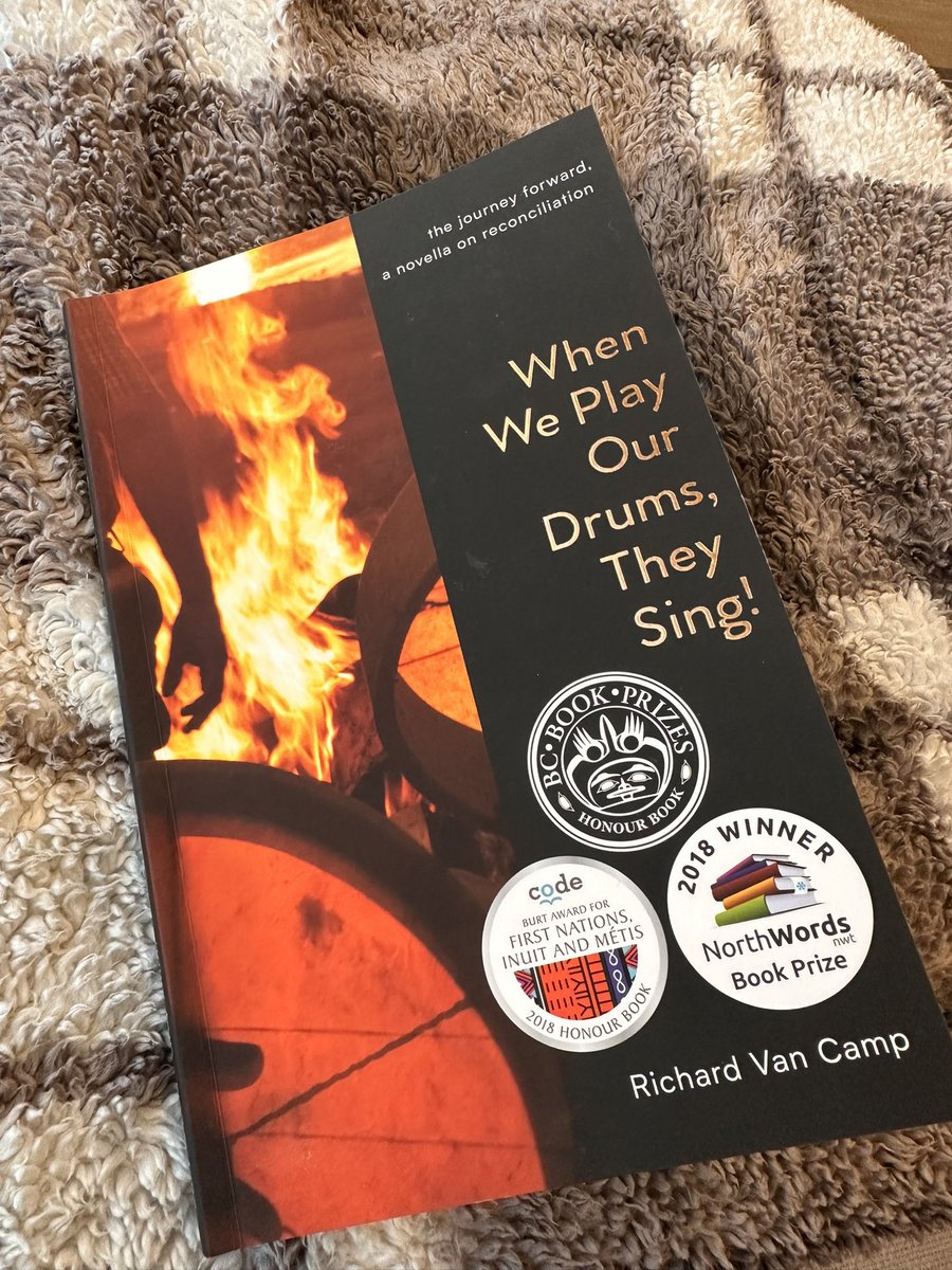 When We Play Our Drums, They Sing! 
-@richardvancamp 

Character of Dene Cho came to life in this precious novella.

Qujannamiik/Mahsi cho 🧡