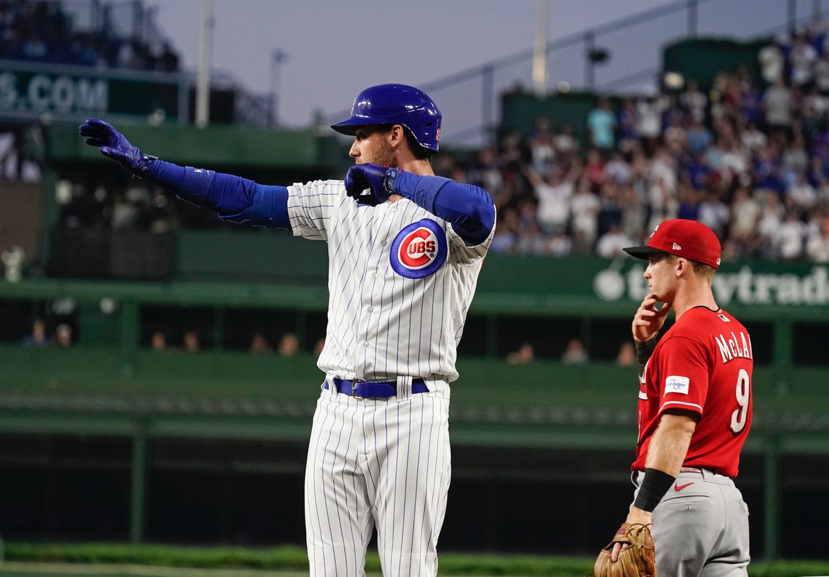 MLBONFOX's tweet photo. The Cubs take 3 of 4 from the Reds with a 5-3 win, and have now won 13 of their last 16 games.

The Cubs are now 2.5 games back from the top of the NL Central 👀 https://t.co/NoiWtp2xKF