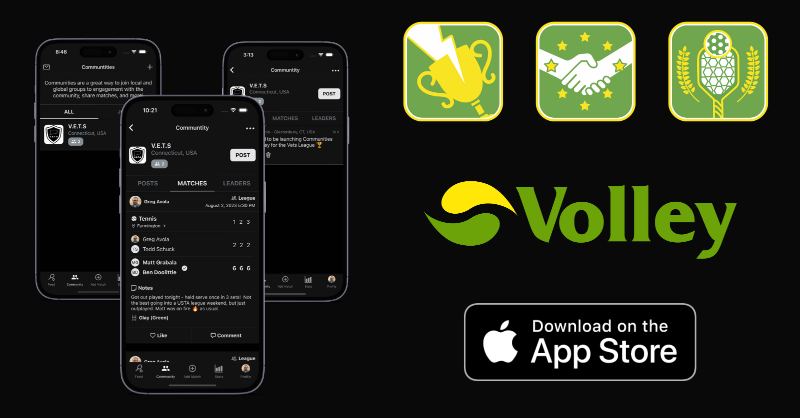 gregavola's tweet photo. Inspired by @NBOtoronto kicking off this week?  🙌

Get out there and play, but don't forget to check out @getvolleyapp! Volley is a free app to record your tennis matches 🏆, get analytics 📊 and follow your friends 🧑‍🤝‍🧑!

Game, set and match with @getvolleyapp! 💪