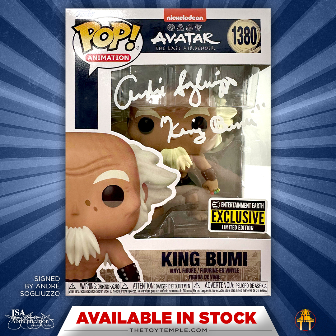 🚨 Autographed #KingBumi is available in stores and online!

✅ JSA authenticated
✅ Ships in .5mm protector
✅ Free shipping on orders over $99 in the US

🔥 Grab yours at TheToyTemple.com 🔥
-
#AvatarTheLastAirbender #FunkoPopVinyl #toytemple #funko #voiceactor