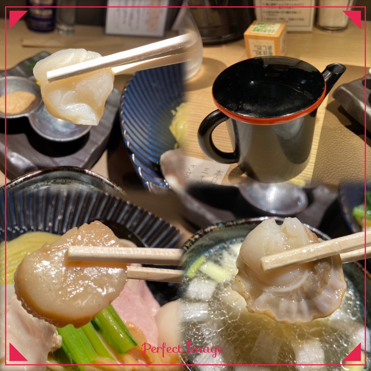 nabonayo2's tweet photo. ラーメン探訪『Tokyo Style Noodleほたて日和』秋葉原
特製帆立の昆布水つけ麺ヒヤ白(塩)

初訪🔰帆立の旨味が強烈､ヒヤでもバランス良いつけ汁🤣👌鶏豚の叉焼も激旨👍カルパッチョに肉雲呑は秀逸💯💯💯粘度高い昆布水､八月だけの細麺も多彩な味変トピで完璧🈵🌈お見事な逸杯､ご馳走様でした🍜🙏🙇‍♀️ https://t.co/OhBPxExqAP