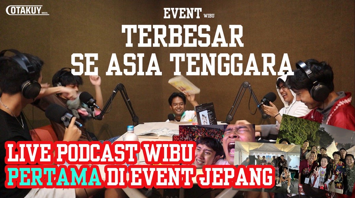 otakuymedia's tweet photo. [PODCAST] S4 E10 - THANKYOU IMPACTNATION

THANKYOU!!  Impactnation dan player bingo kami, di episode ini kita ceritakan beragam kejadian selama tawaf dan live podcast. bagaimana isinya? SIMAK!!

#anime #podcastanime #podcast #podcastindonesia #wibu #impactnation2023 #impactnation https://t.co/O9KLECcgTh