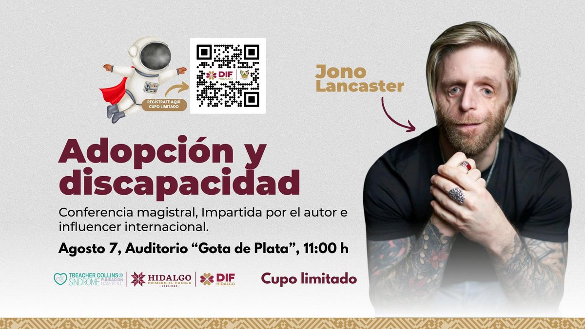 gobiernohidalgo's tweet photo. Descubre la inspiradora historia de Jono Lancaster, la persona que inspiró "Wonder", la película que tocó millones de corazones. https://t.co/6qKbDG2kFJ