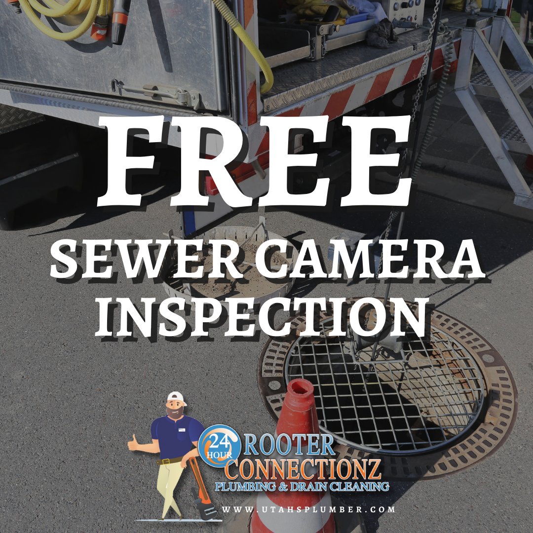 utahsplumber's tweet image. Peace of mind comes with a FREE sewer camera inspection! 🎥 Discover hidden issues before they escalate. 

#CameraInspection #RooterConnectionz 📞 (385) 484 - 8861