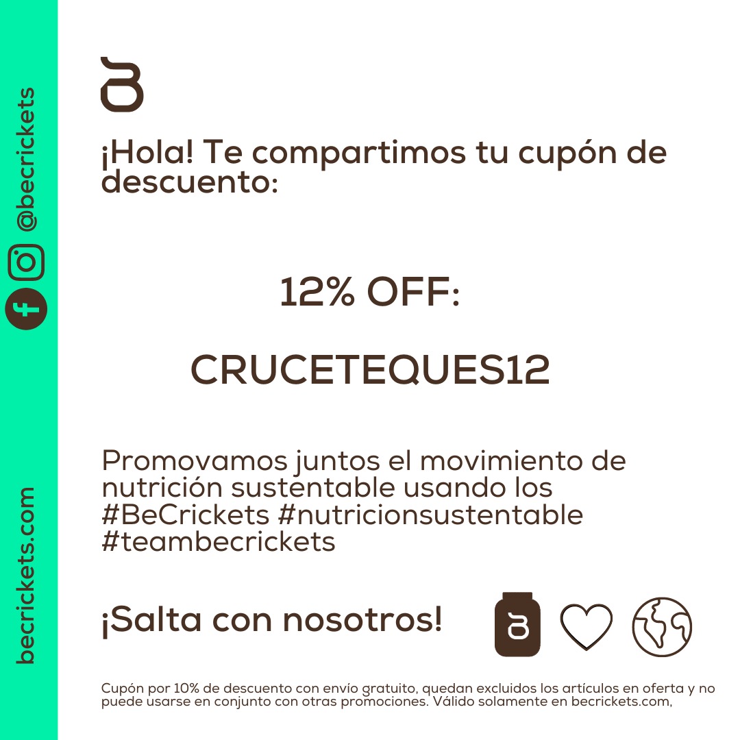 CruceTeques's tweet photo. BeCrickets es una proteína de grillo + proteina vegetal que esta rompiendo esquemas por su calidad, visita https://t.co/5DiYlJonXD y conócelos.

https://t.co/cczQTBPhxI
Gracias por apoyar a Cruce Teques 2023. https://t.co/q7rFeRbQYU
