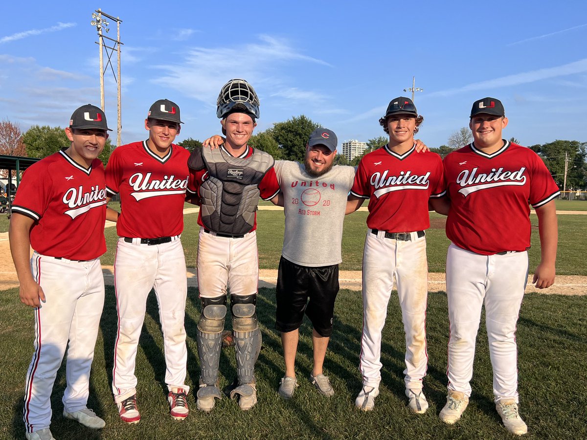 baseballstorm1's tweet photo. Couldn’t be more proud of the guys who represented United in the QC Metro vs QC Area All-Star game this evening. Competed, and played with heart. Especially grateful our seniors AJ and Max got to wear the United Reds one more time! https://t.co/uydg7fTOaK