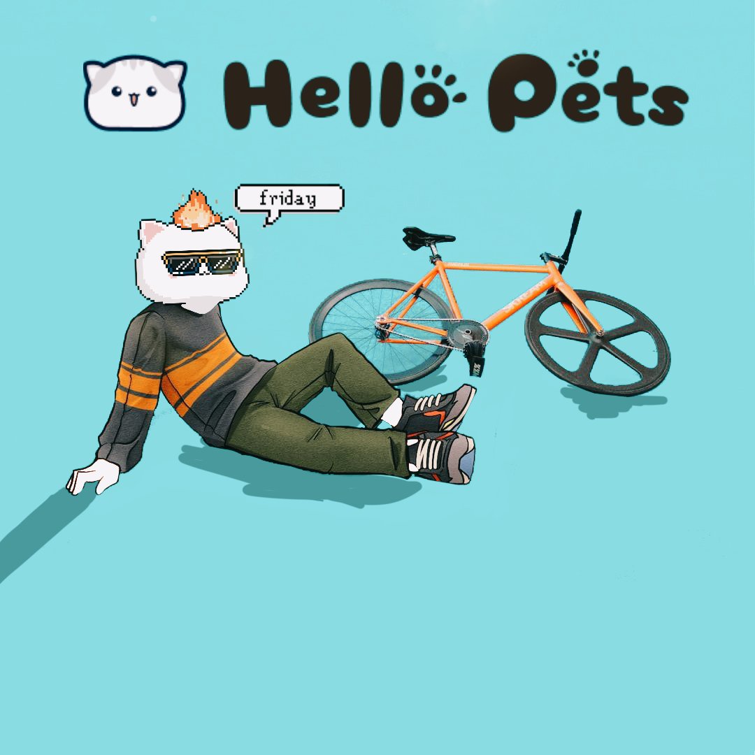 reykhxnsx's tweet photo. Goodmorning !MEOWW ๐
Happy Friday
Have a nice day ๐งก
Cycling in the morning ๐ฒ
To keep Meow's body healthy ๐งก
$PET #HelloPetsLabs #Metaverse #NFT #Movies #Games #AR #VR https://t.co/m5qijhKq0V