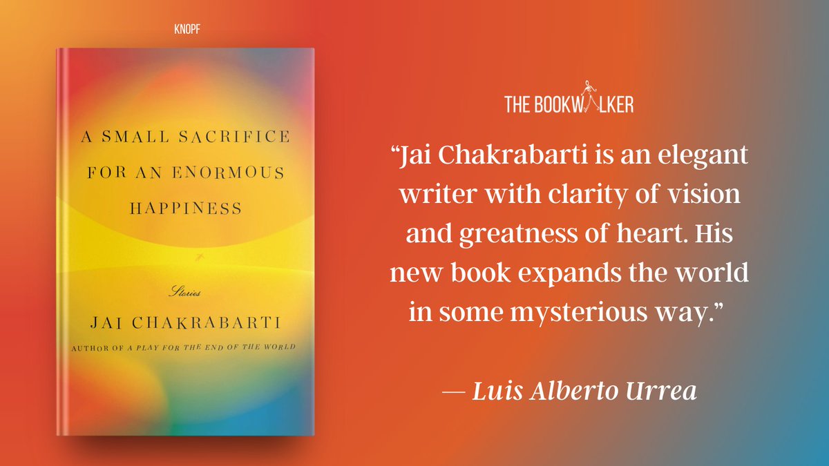 #BookTalk A SMALL SACRIFICE FOR AN ENORMOUS HAPPINESS by Jai Chakrabarti @JaiChakrabarti 'Brew a cup of something cozy and settle in for an array of tales about families that may even challenge you to reflect on your own.' —Good Housekeeping A Gift! amzn.to/43Vo5vG