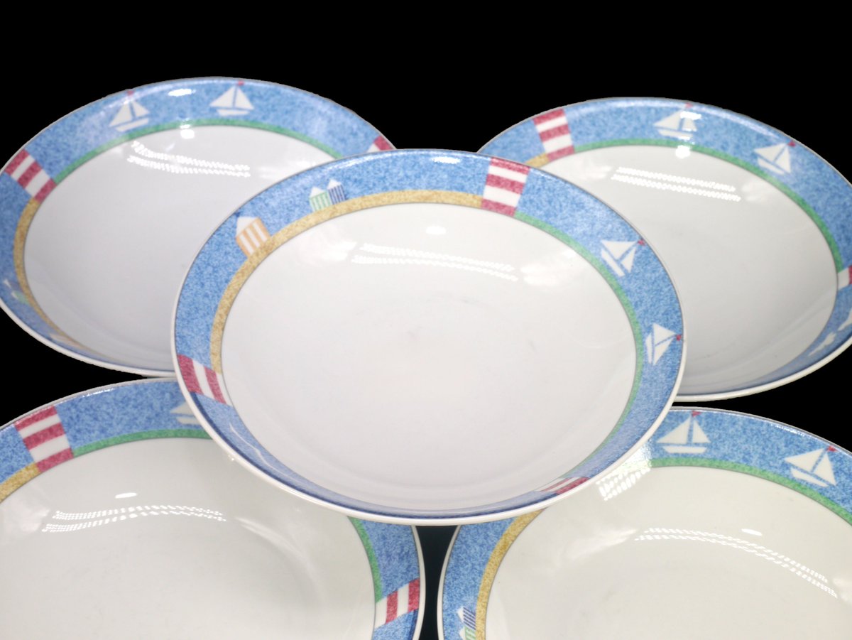 G97816960Girl's tweet photo. Studio Nova Cabana Y0122 coupe soup bowls. Nautical beach theme. https://t.co/5RFL5FtcMd via @Etsy #BuyfromGroovy #antiqueshop #tableware #dinnerware #vintagetableware #nauticaltheme #beachtheme #StudioNova #StudioNovaCabana #StudioNovaY0122 #EtsySellers https://t.co/5tZOiUtrAg