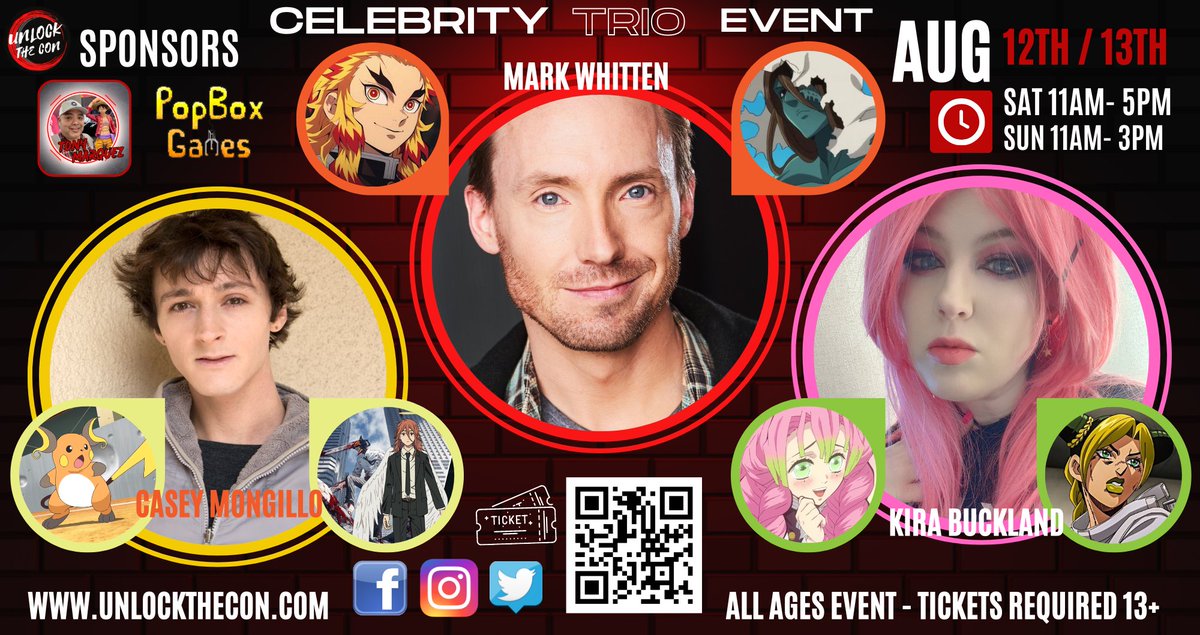 OMG! We're BACK &amp; Ready to Goooooo!!! New Location is right next to Ashley Home Furniture Store! Come &amp; Visit our New Location while meeting some of your favorite Voice Actors!!