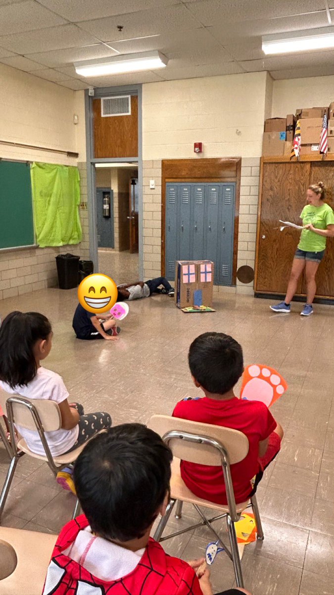 elemshenanigans's tweet photo. Our Ss ended our summer program performing their scripts theyโve been working on for 4 weeks! So proud of these kiddos!!! And shout to their Ts who are total rockstars too!! @ReisterstownES @cbrinkleybcps @stevens_kaia #RESconnected #RESproud https://t.co/uAoDEQ3Kvu