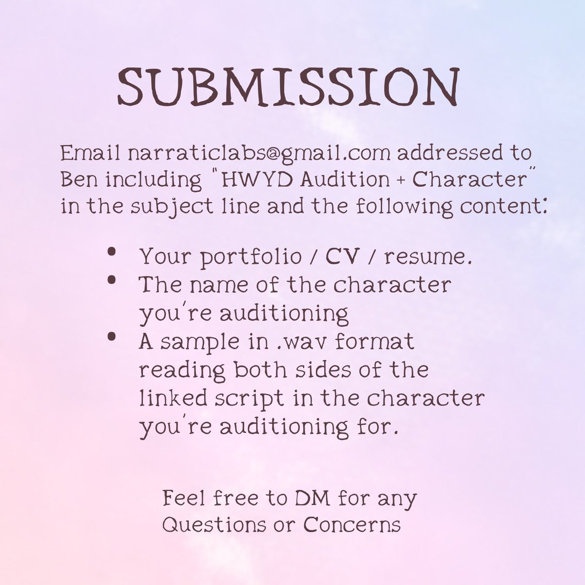 NarraticLabs's tweet photo. We're re-opening casting for Chris, seeking a mature masculine voice for an Asian (preferably Chinese) character. Details in the pics & script pinned on our profile!
Submit by Aug. 14th!
#indiegame #VoiceActing #VAcasting
#audition #castingcall #VA #casting @vacastingrt https://t.co/365K9WM6xD