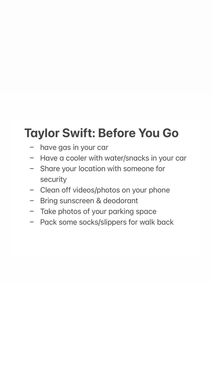 Swifties! Y’all have fun and be careful!