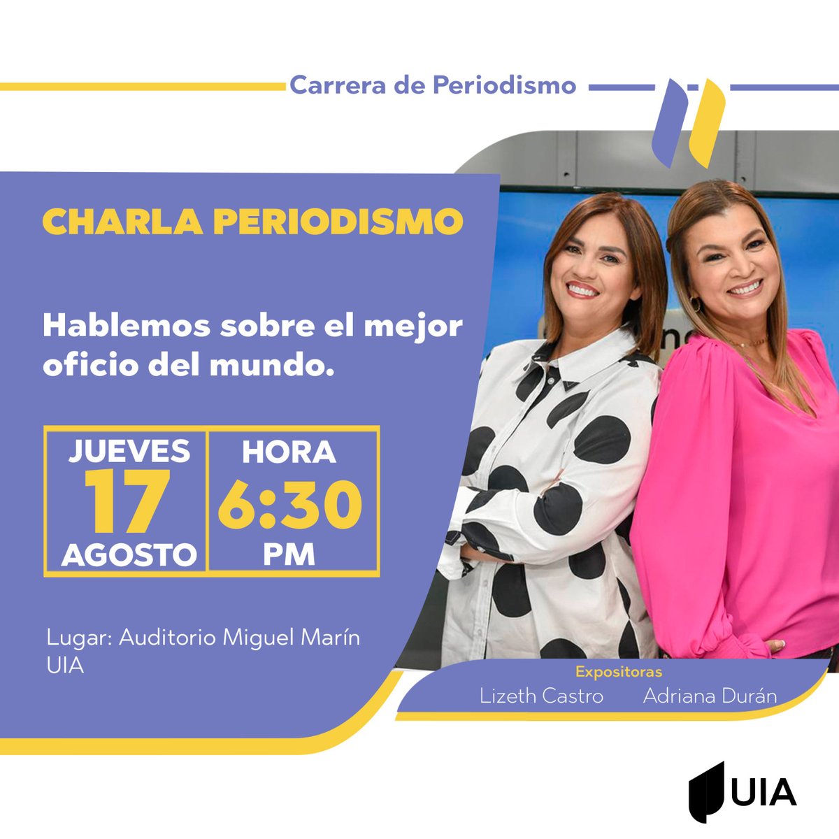 📢 ¿Listos para profundizar en el alma del periodismo? Unite a dos destacadas profesionales en nuestra charla sobre ética y periodismo auténtico. Aprendé, debatí y crecé con nosotros.