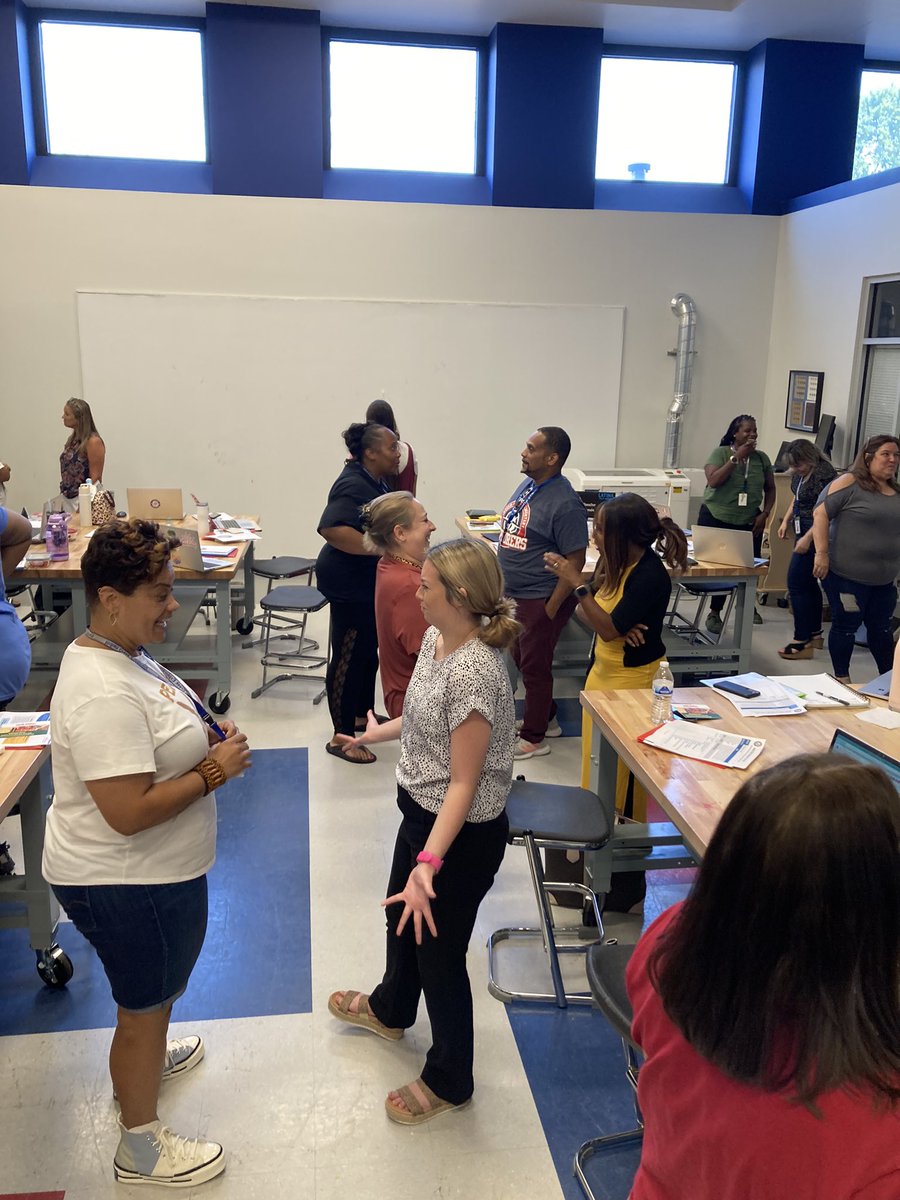 IC_MrsGriffith's tweet photo. Our IC family- Building relationships. The most important work we can do… with our students AND staff.  #ic2324 @KemperMr https://t.co/wuG4521MrH
