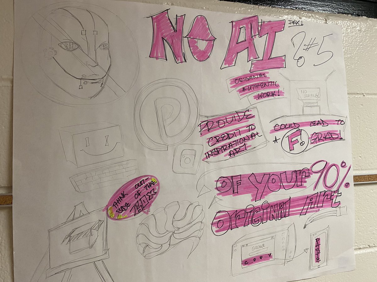 clifton_creates's tweet photo. #APart has been working hard already this week using the course and exam description to figure out the expectations of the course and the portfolio! @CHS_Warriors https://t.co/f3Ri6DJSpI