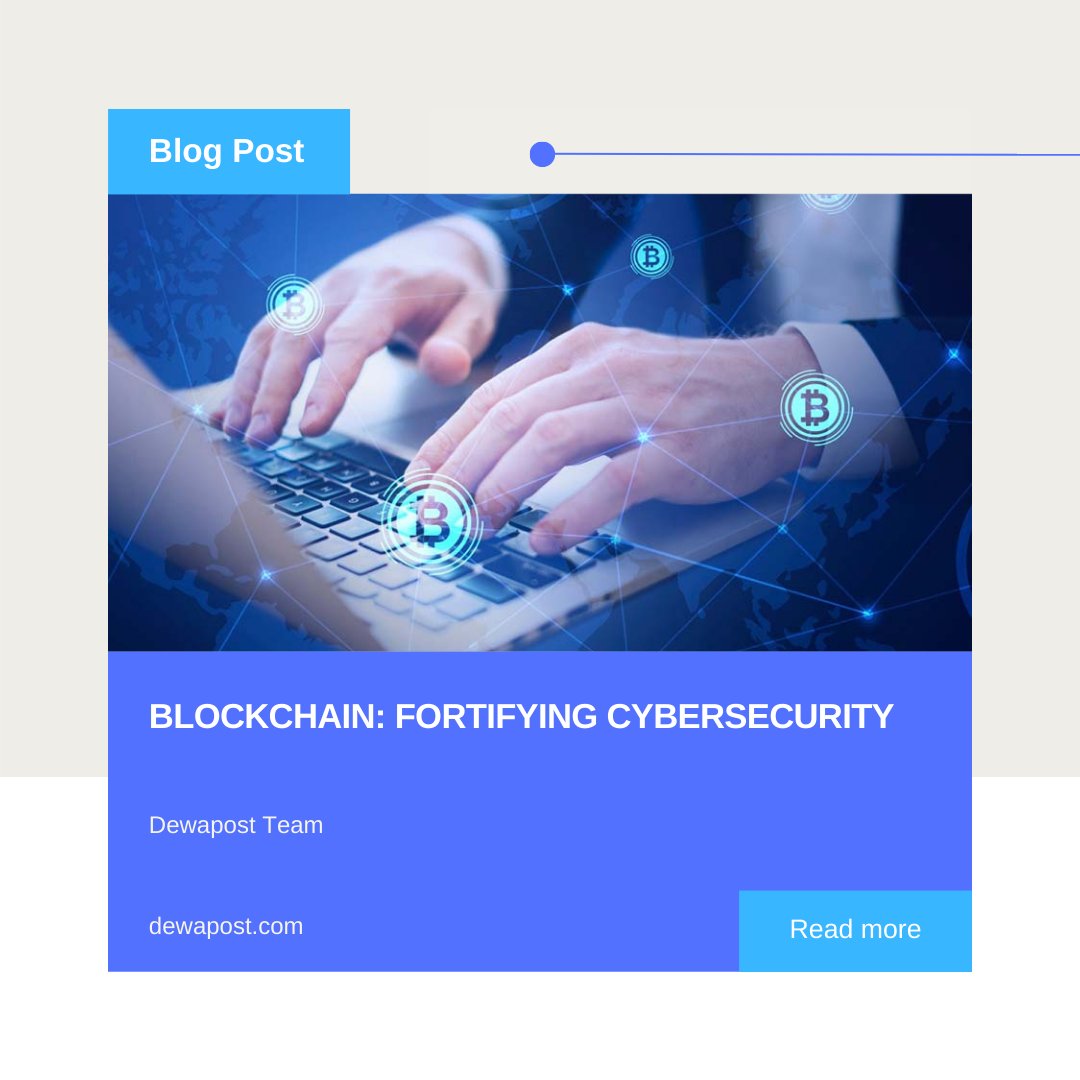 Dewapost.com: 'Blockchain: Fortifying Cybersecurity' - dewapost.com/2023/08/04/blo… by Dewapost Team. *** Featured image by Freepik. *** #dewapost #freepik #blockchain #cybersecurity #technology #digitalassets #dataprotection #securetechnology #onlinesecurity